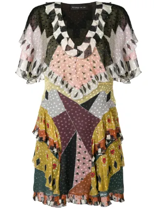 Etro Geometric Print Dress Farfetch Etro Geometric Print Dress