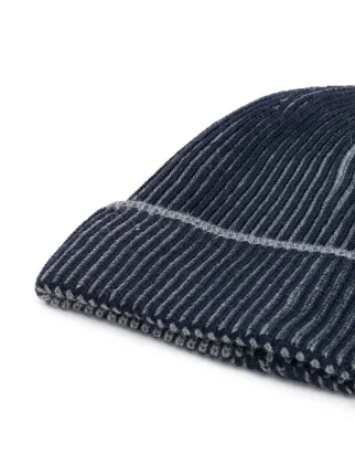 ribbed logo beanie hat展示图