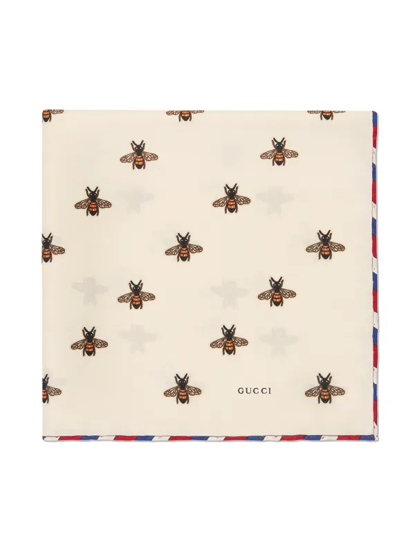 gucci silk pocket square
