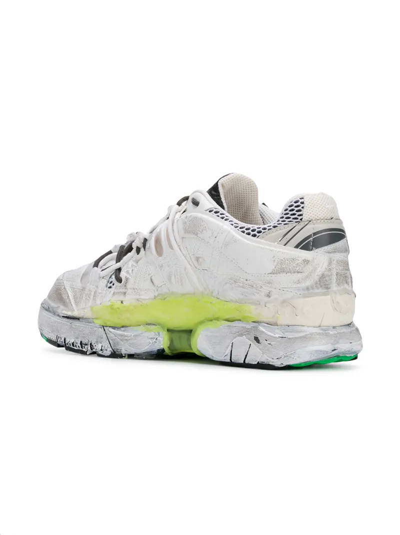maison margiela fusion leather and mesh trainers