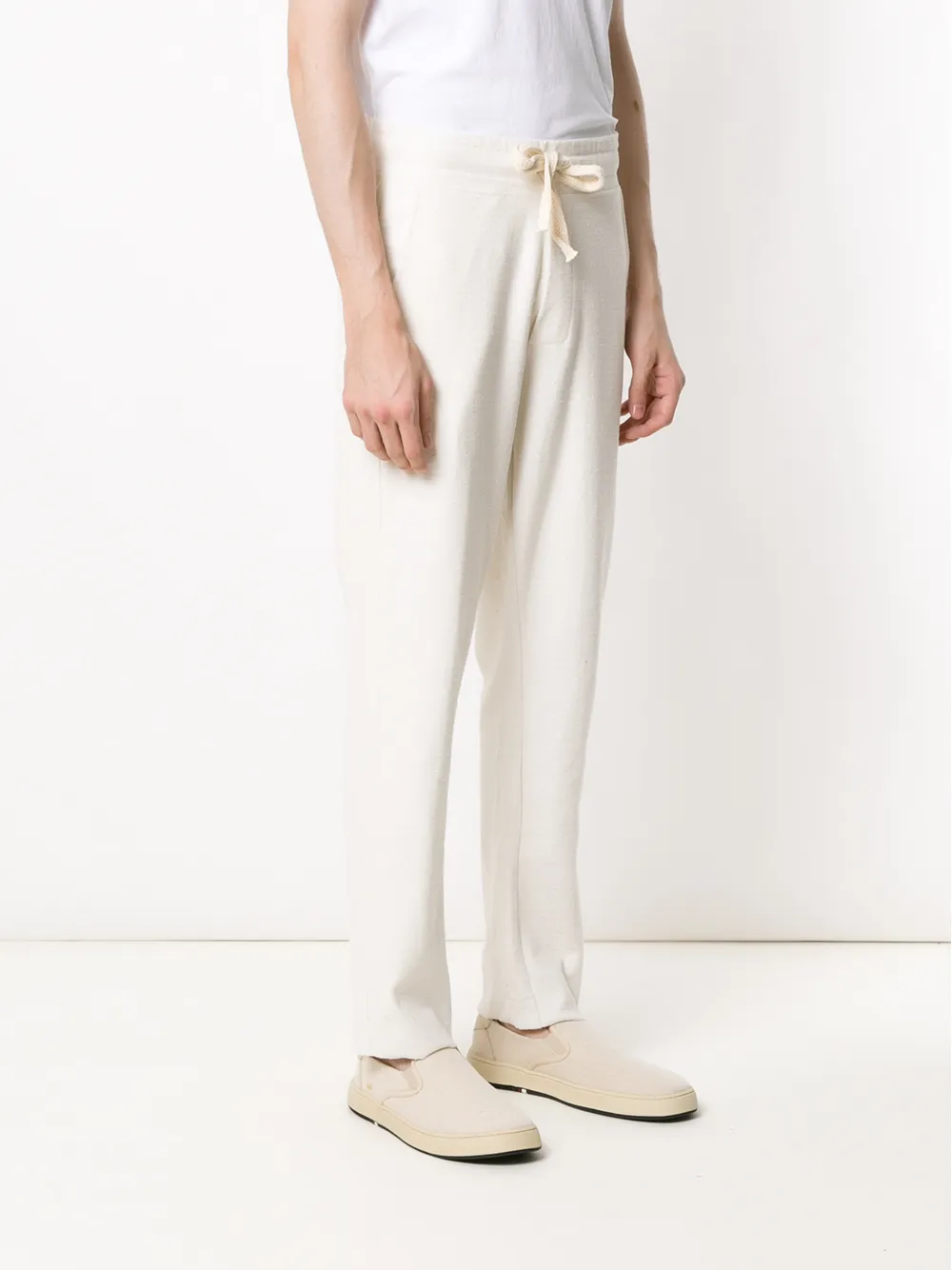 Osklen Drawstring Waist Pants In White