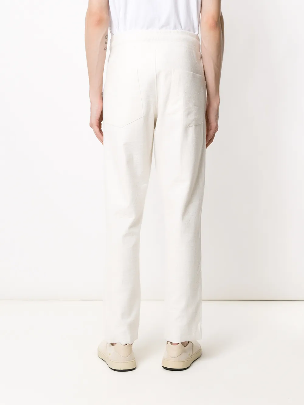 Osklen Drawstring Waist Pants In White