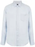 Osklen long sleeved linen top - Blue