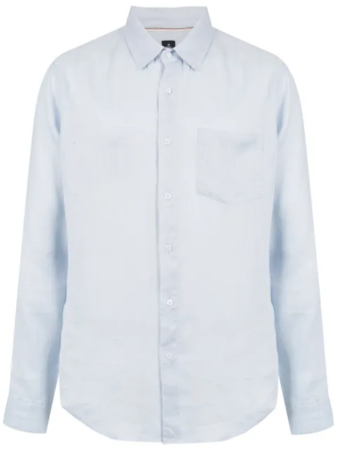 Osklen Camisa de linho mangas longas