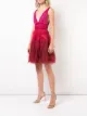 Marchesa Notte ruffle tulle dress