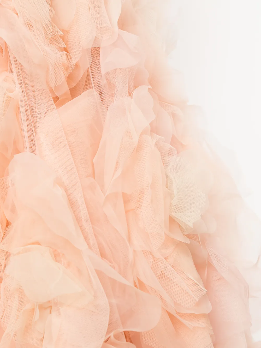 Marchesa strapless tule degradeert gelaagde ballgown Roze