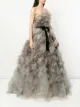 Marchesa レイヤード チュール ドレス