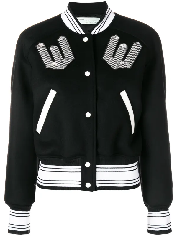 off white bomber jacket womens
