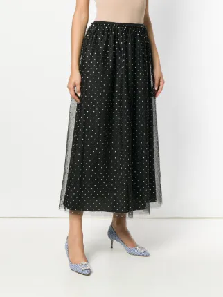 polka-dot maxi skirt展示图