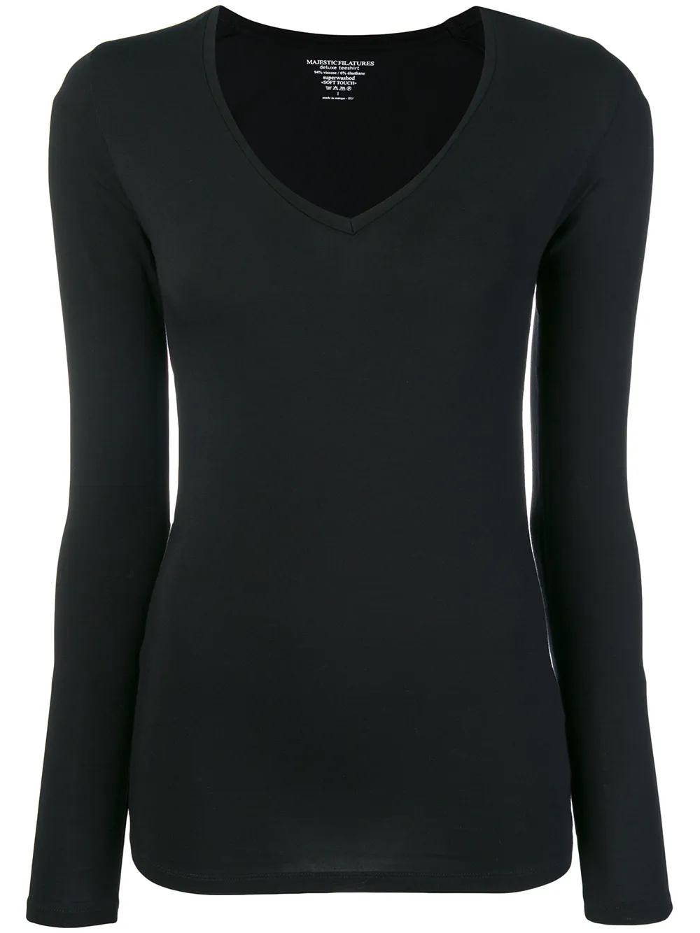 Majestic Filatures long-sleeve fitted top Majestic Filatures long-sleeve fitted top
