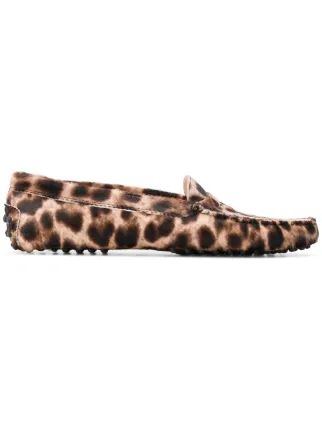 leopard print driving shoes