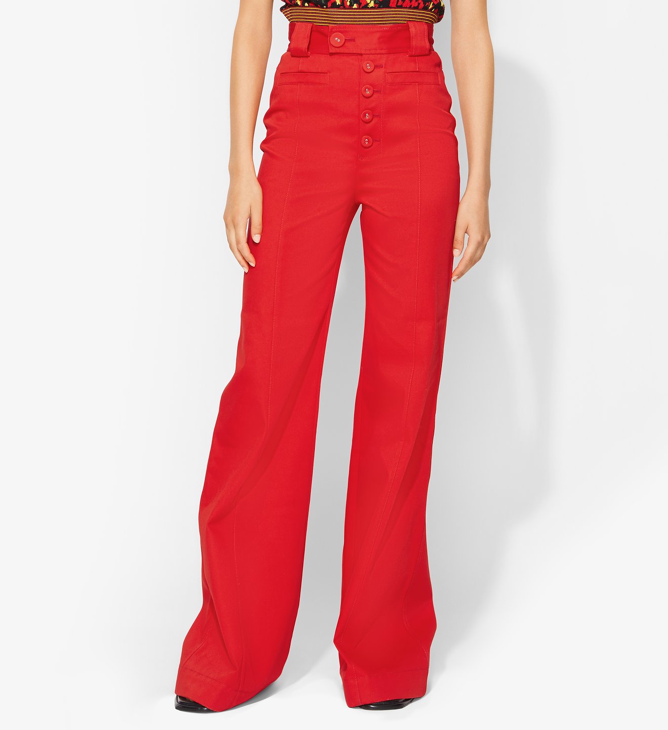 Twill High Waisted Pants