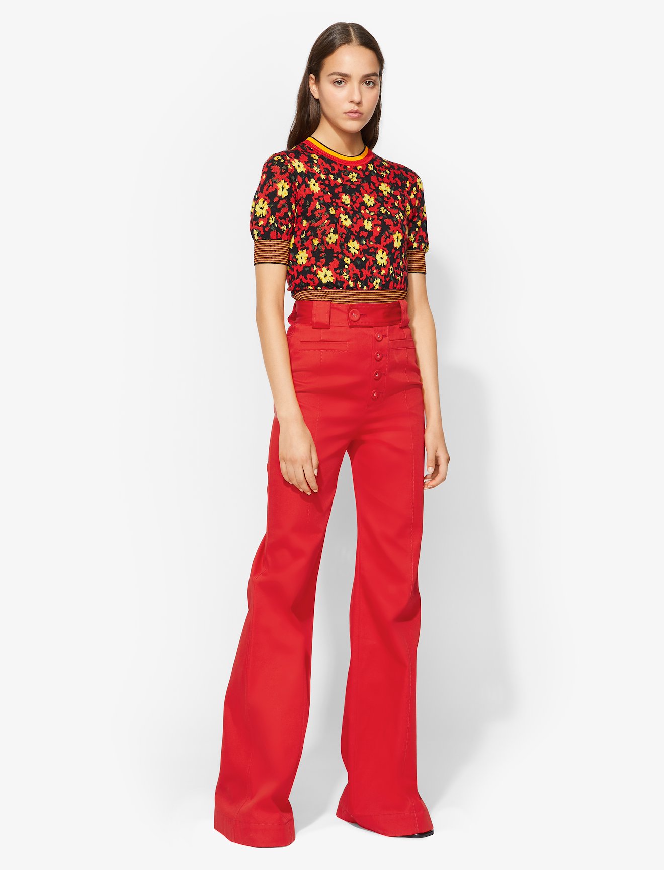 Twill High Waisted Pants #1
