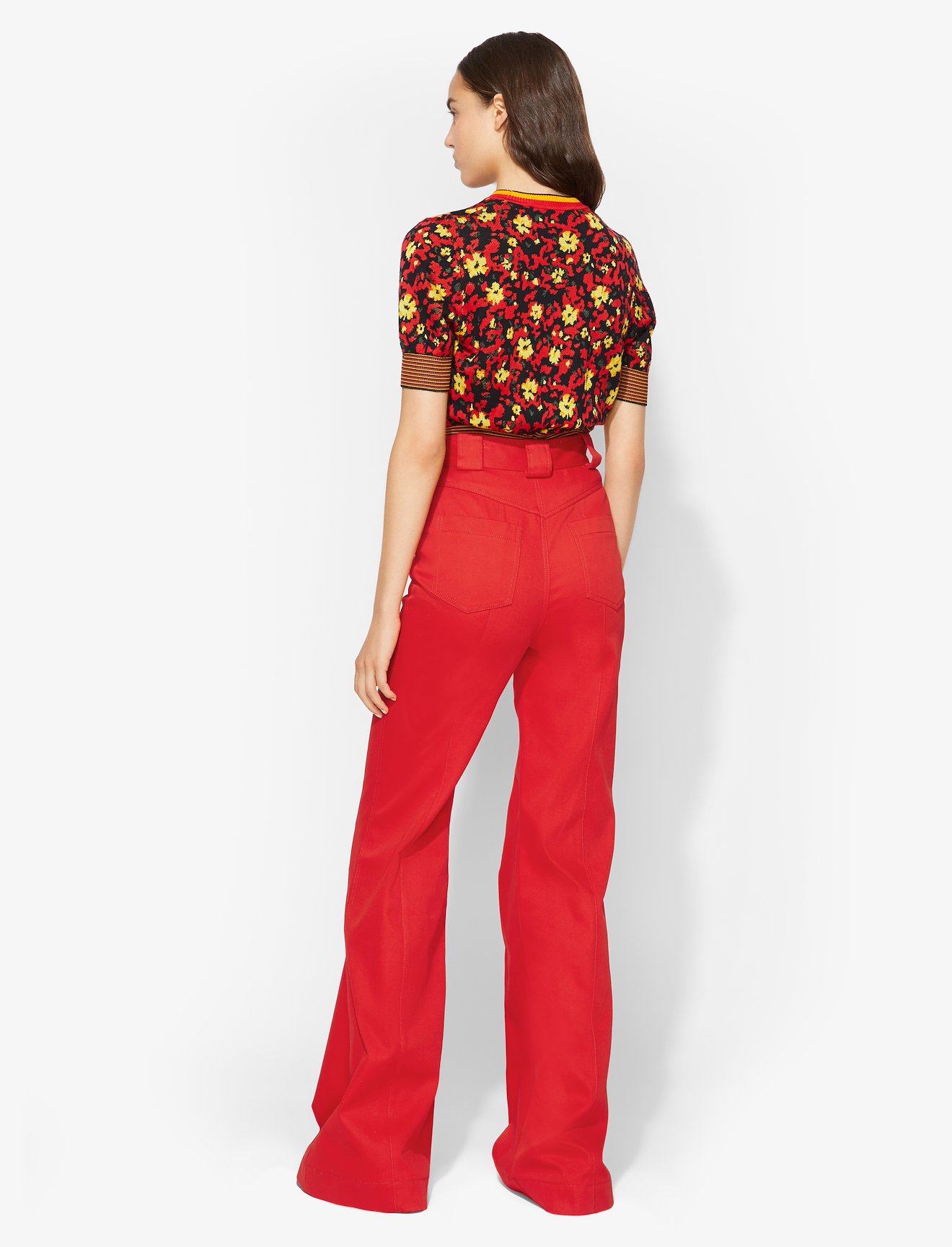 Twill High Waisted Pants #3