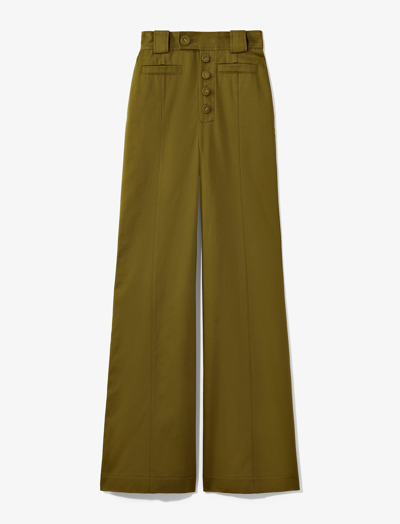 Twill High Waisted Pants #5