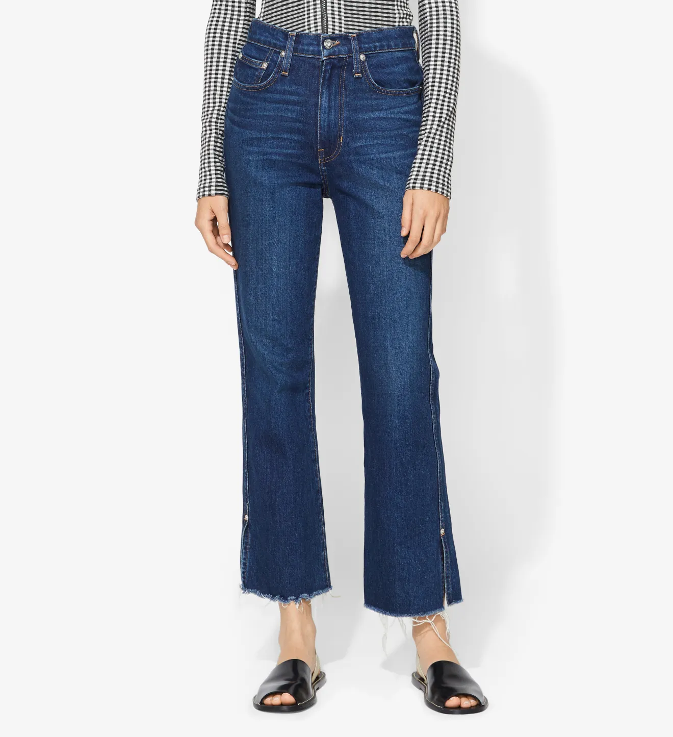 PSWL High Waisted Cropped Jeans in 
