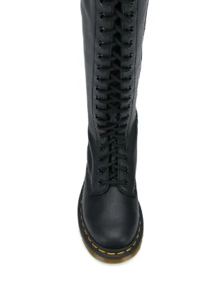 dr martens knee high lace up boots