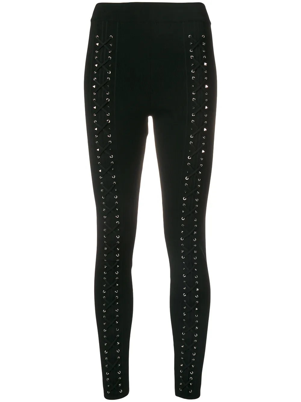 PHILIPP PLEIN Leggings mit Schnürung - Schwarz