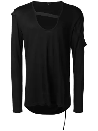 Unconditional U Neck Bondage Ribbon T Shirt Unconditional U Neck Bondage Ribbon T Shirt