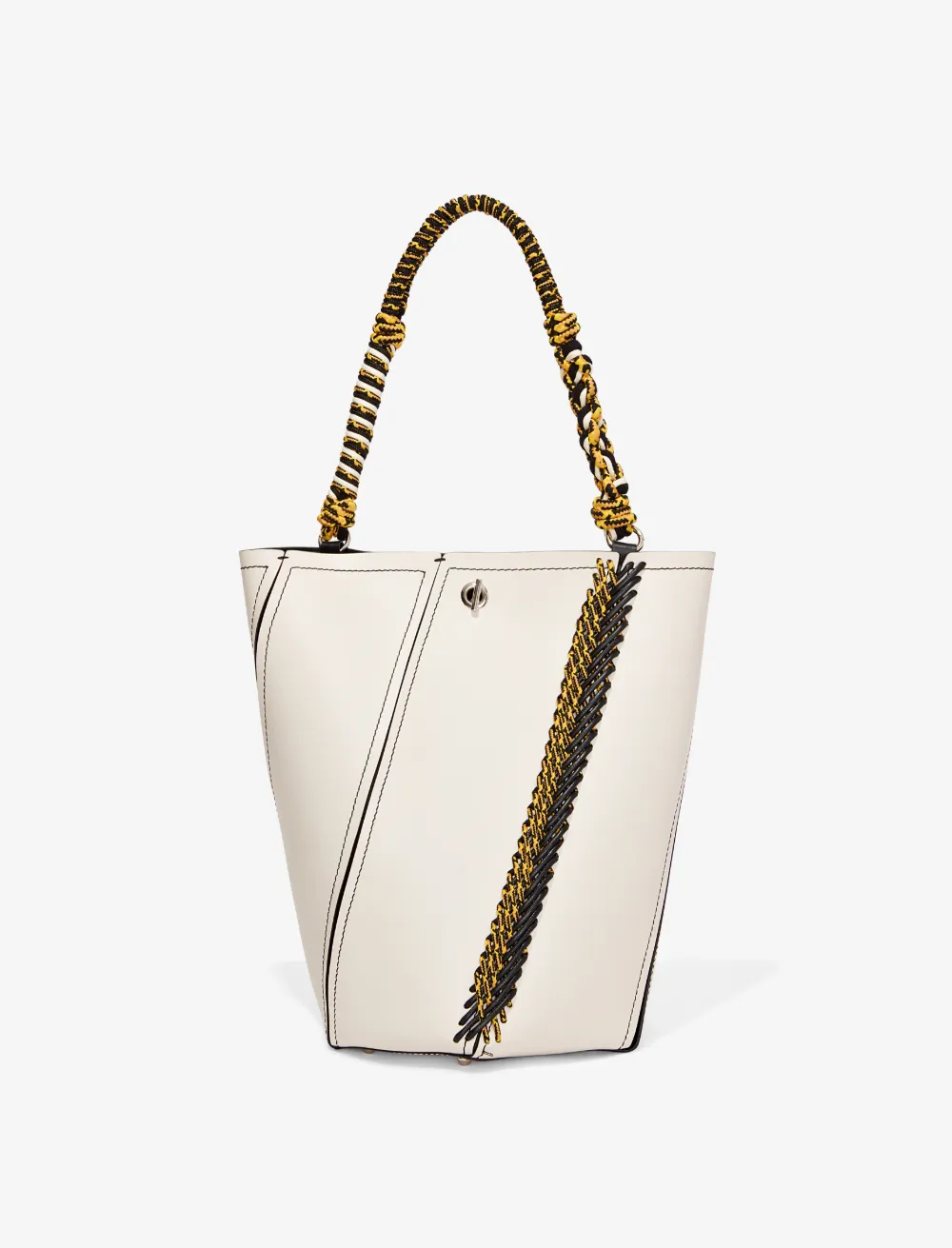 Image of Proenza Schouler Bungee Crochet Medium Hex Bucket Bag clay/neutrals One Size