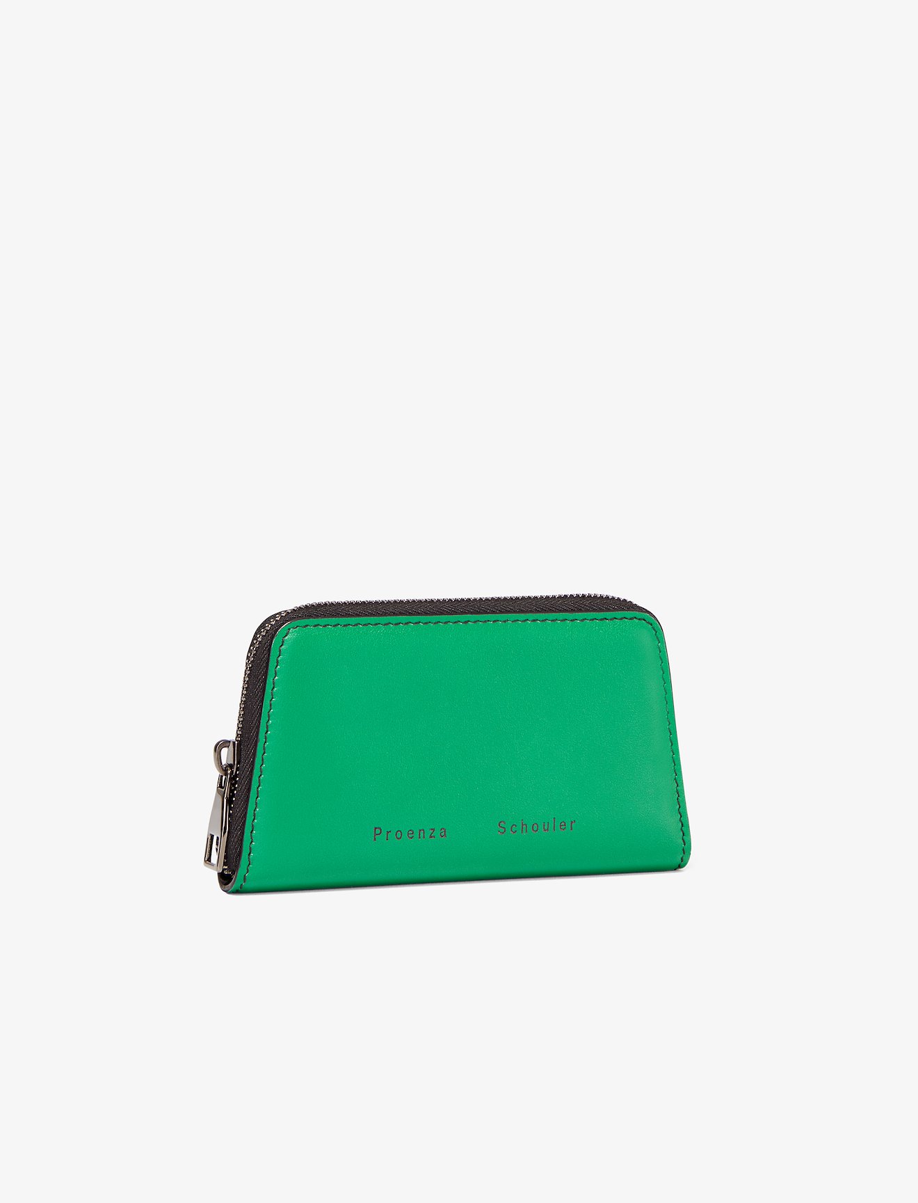 Trapeze Zip Compact Wallet in green | Proenza Schouler