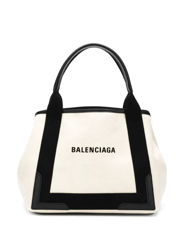 Balenciaga バレンシアガ ネイビー カバ トートバッグ S - FARFETCH