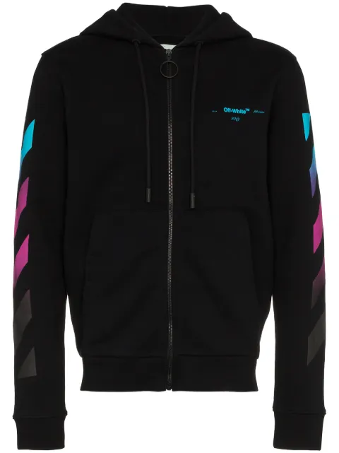 off white gradient zip