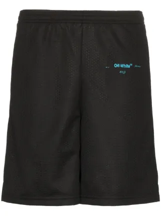 Off white top gradient mesh shorts