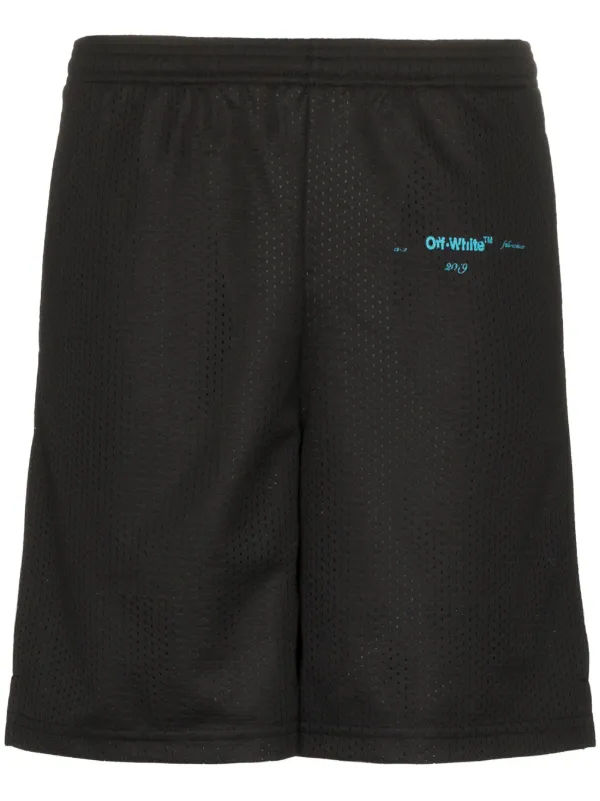 off white gradient shorts