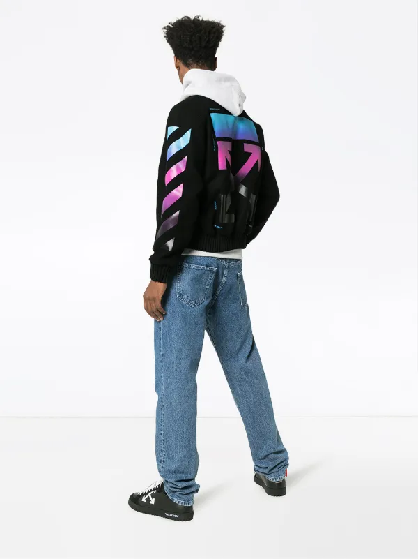 off white gradient varsity