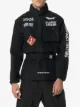 Off-White logo embroidered goretex anorak jacket