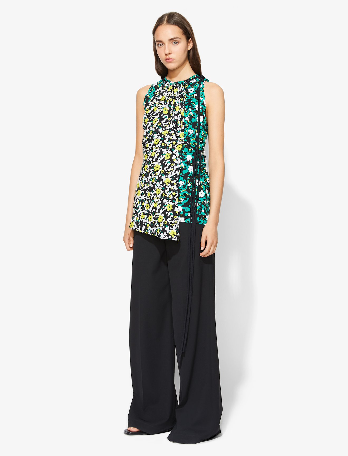 Multi Floral Asymmetrical Top #2