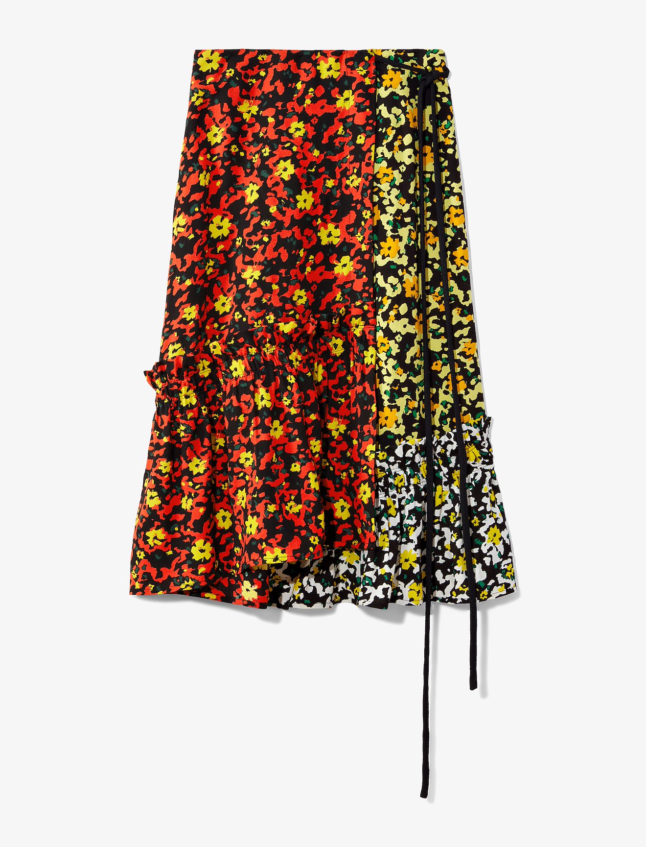 Multi Floral Asymmetrical Skirt #5