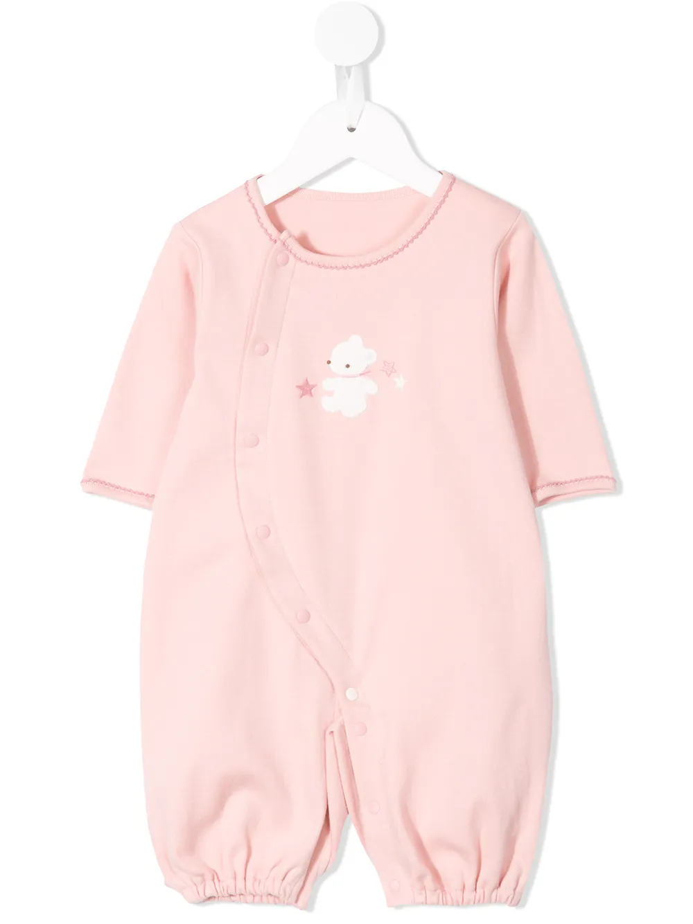 

Familiar Lia bear embroidered romper - Rosado