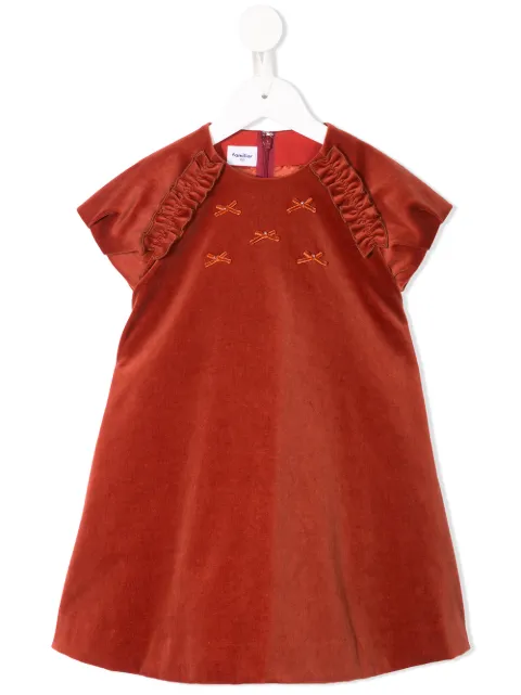 familiar bow detail dress