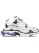 الصورة 1 من Balenciaga White and Blue Triple S Leather Sneakers