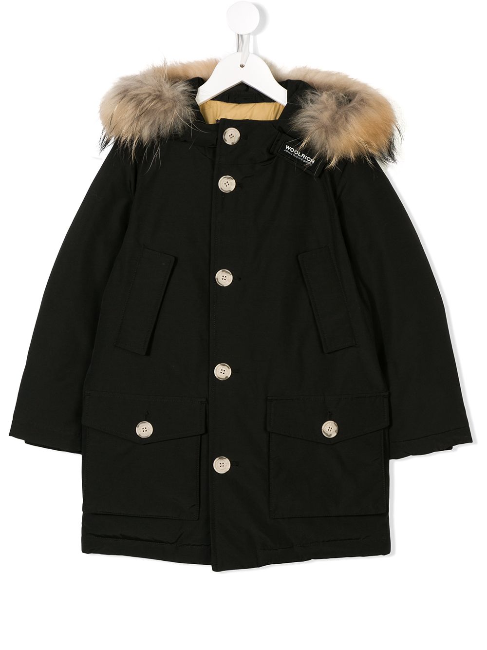 фото Woolrich Kids racoon fur parka