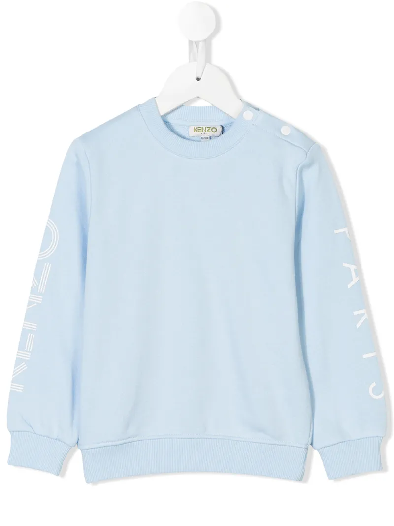 Kenzo Kids толстовка с принтом логотипа