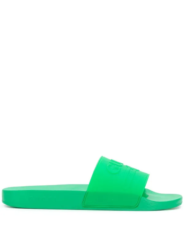 gucci green slides