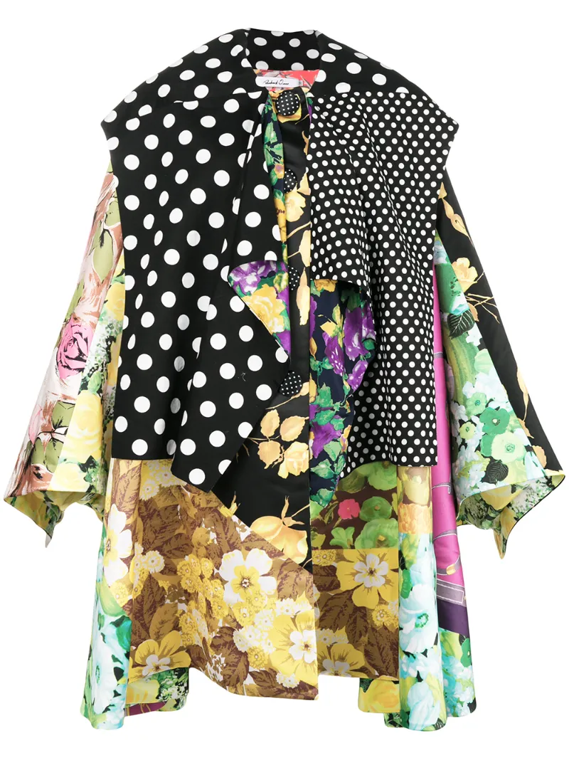 multi print oversized coat Richard Quinn