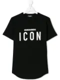 DSQUARED2 KIDS TEEN Icon print T-shirt - Black