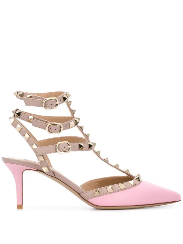valentino pink rockstud pumps