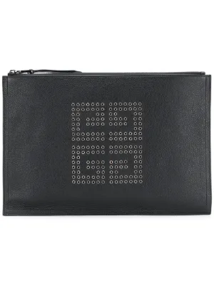 Givenchy Bags Women S Farfetch Au Embellished Logo Clutch Bag