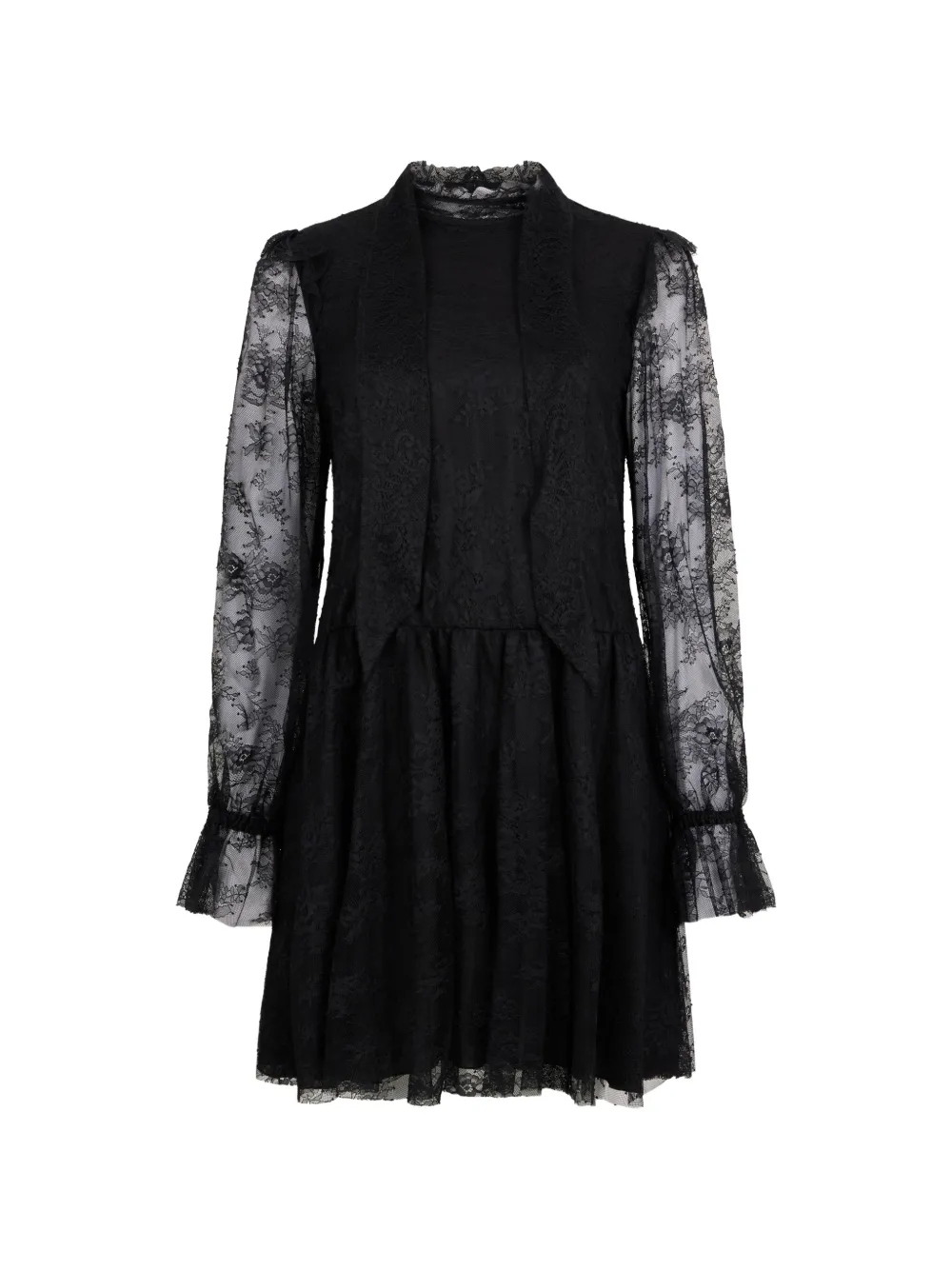 Philosophy Di Lorenzo Serafini Abito con maniche in pizzo - Nero