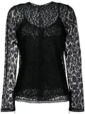Givenchy printed layered top - Black