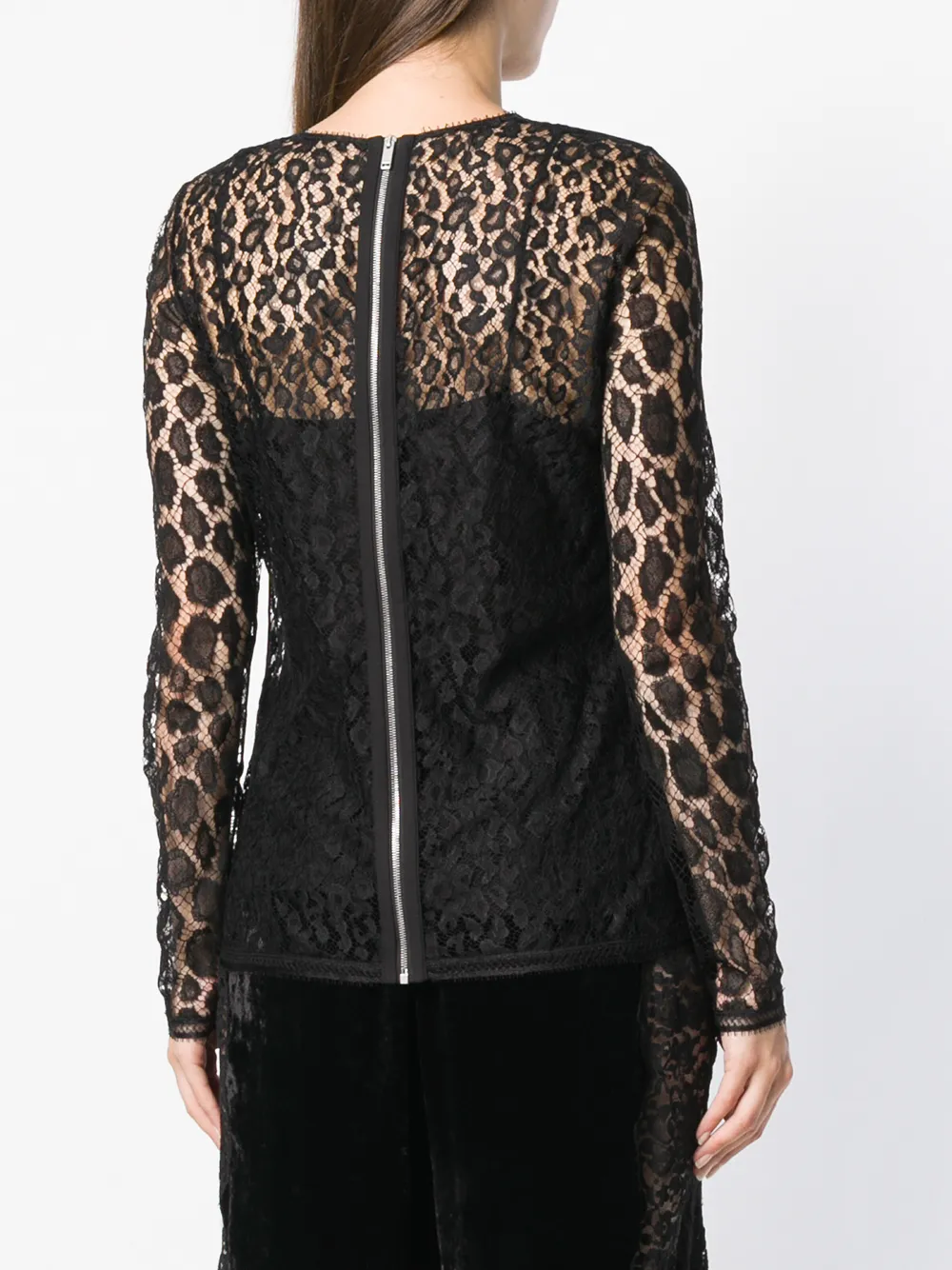 Givenchy tijgerprint met gelaagde top Zwart