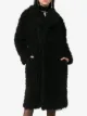 Saint Laurent Mantel mit Faux Shearling
