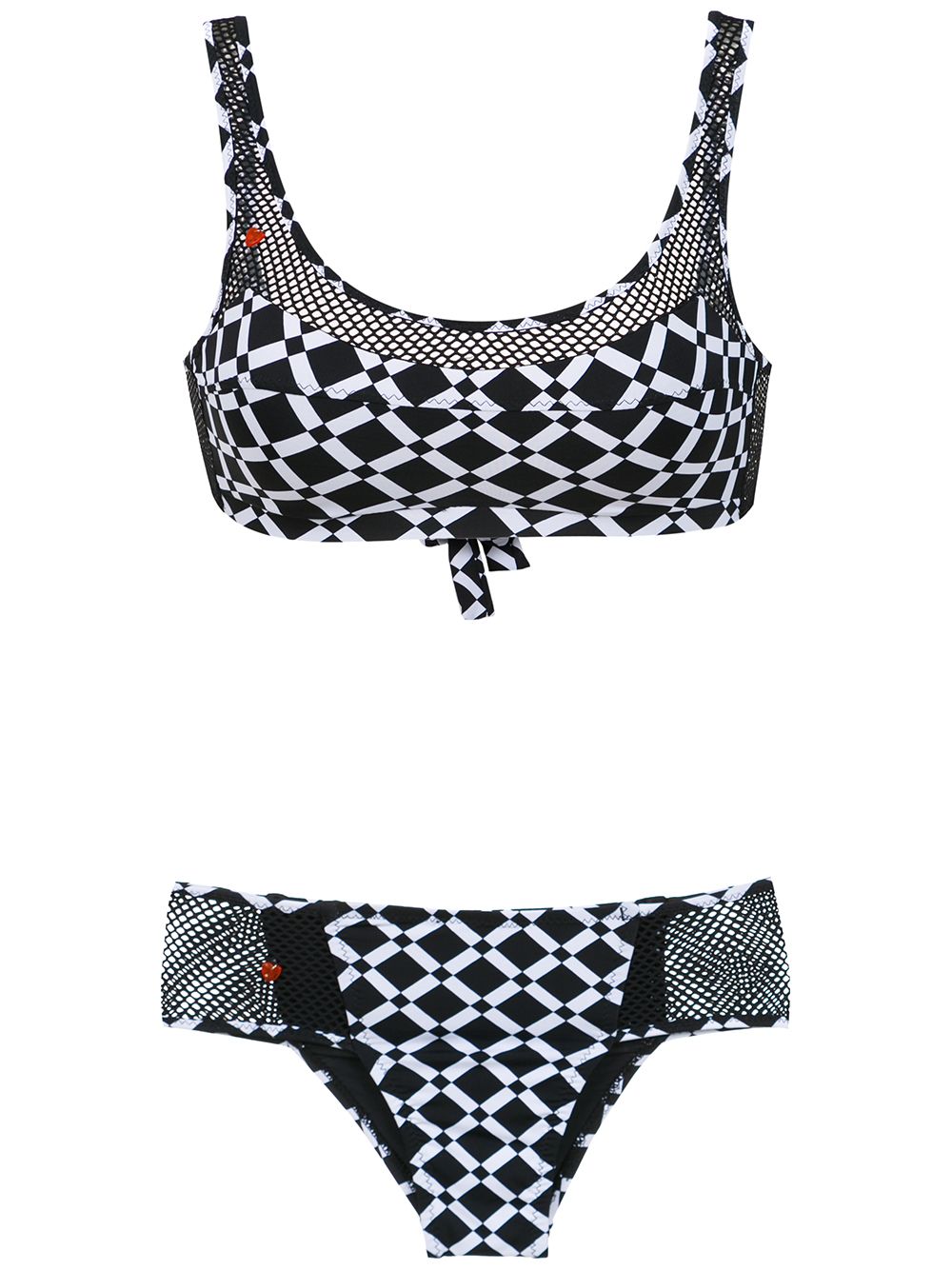 Amir Slama printed bikini – Black