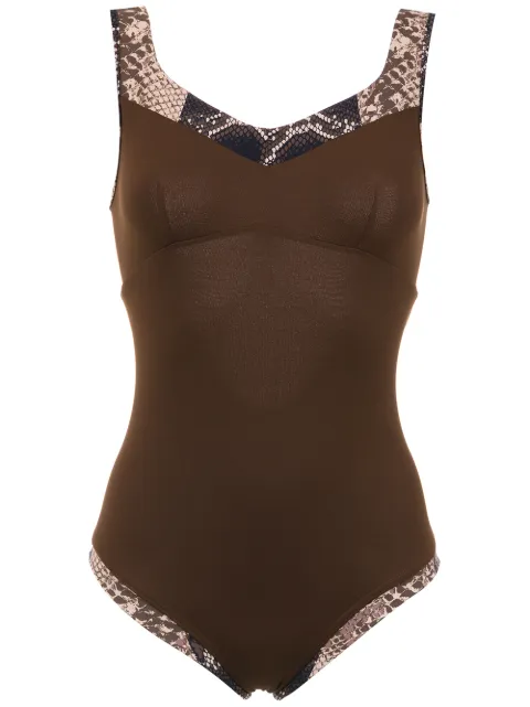 Amir Slama panelled swimsuit