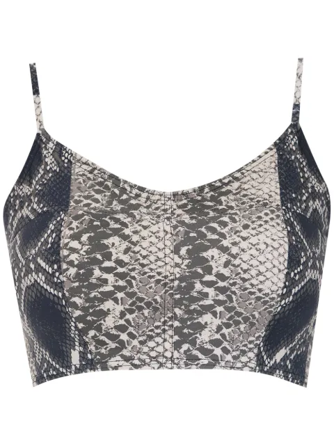 Amir Slama printed cropped top